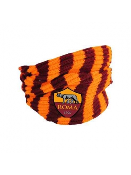 Scaldacollo bicolore con logo ufficiale AS ROMA